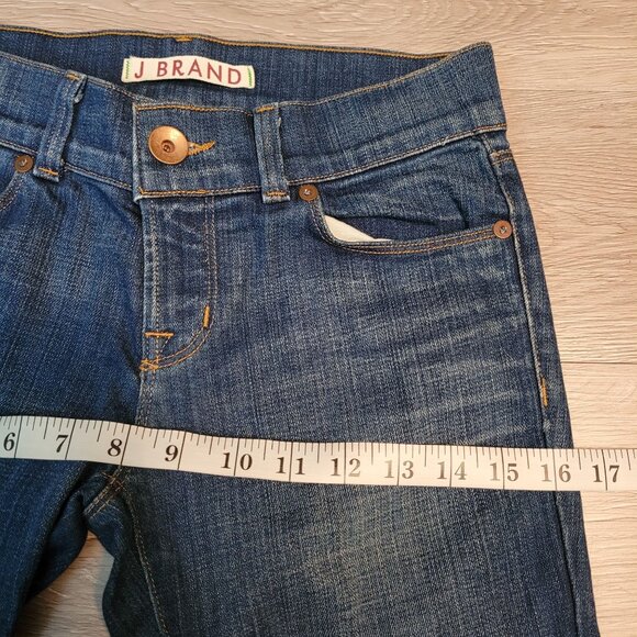 J BRAND Jeans Size 25 T Love Story Flare Low Rise Celebrity Favorite Denim - Picture 7 of 11